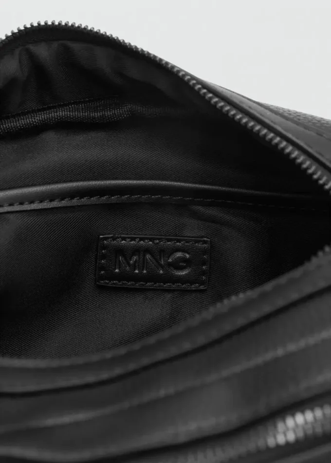 Trousse de toilette zippée grainée