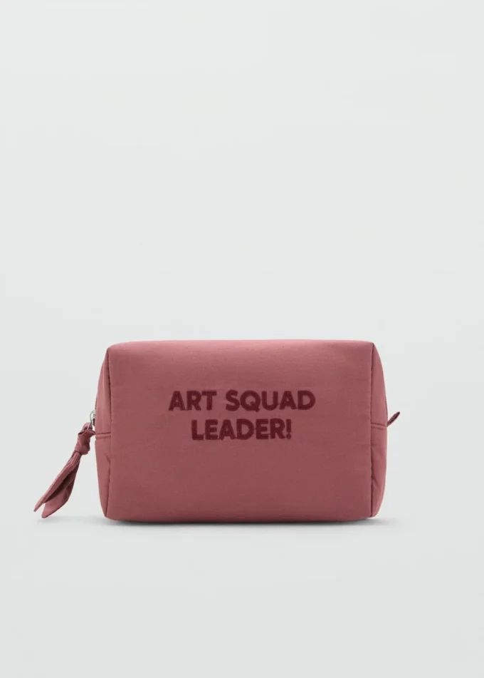 Trousse à maquillage brodée