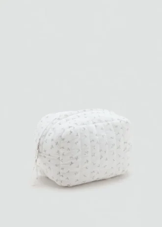 Trousse à maquillage à imprimé floral