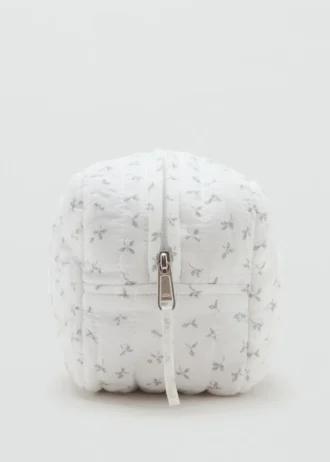 Trousse à maquillage à imprimé floral