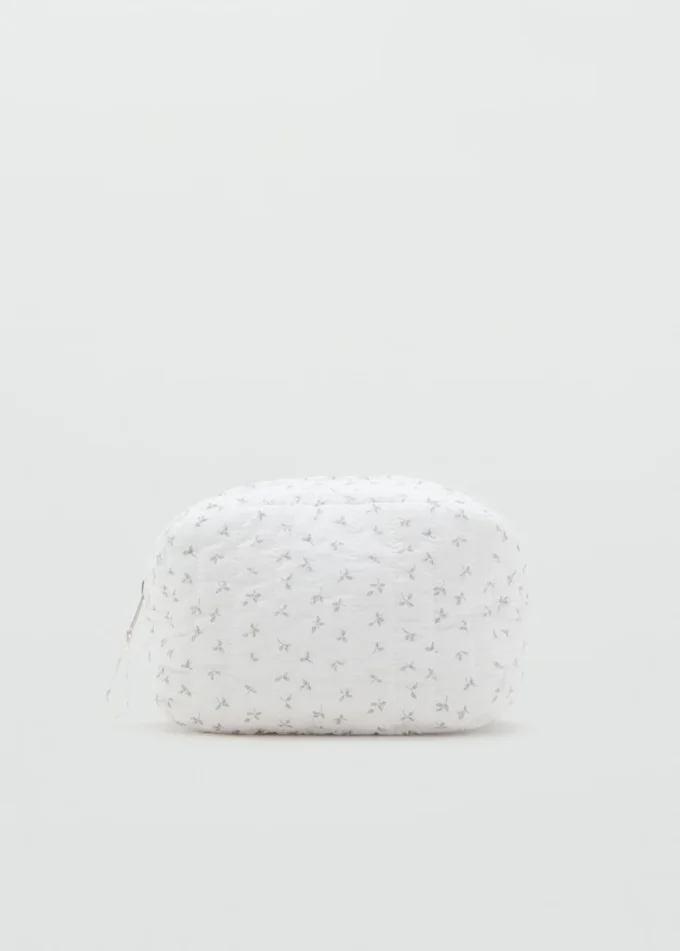 Trousse à maquillage à imprimé floral
