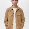 Veste 100 % cuir avec poches