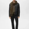 Veste 100 % cuir avec poches