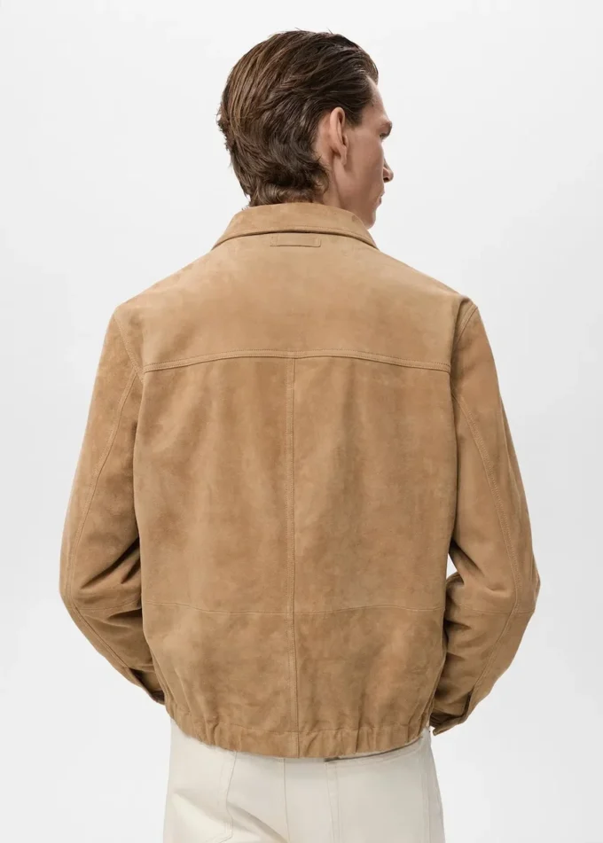 Veste 100 % cuir avec poches