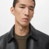 Veste 100 % cuir avec poches