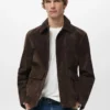Veste 100 % cuir suédé