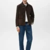 Veste 100 % cuir suédé