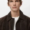 Veste 100 % cuir suédé