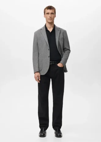 Veste ajustée à chevrons