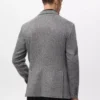 Veste ajustée à chevrons