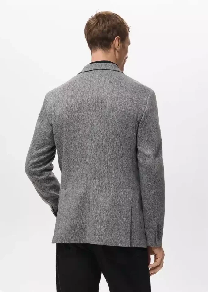 Veste ajustée à chevrons