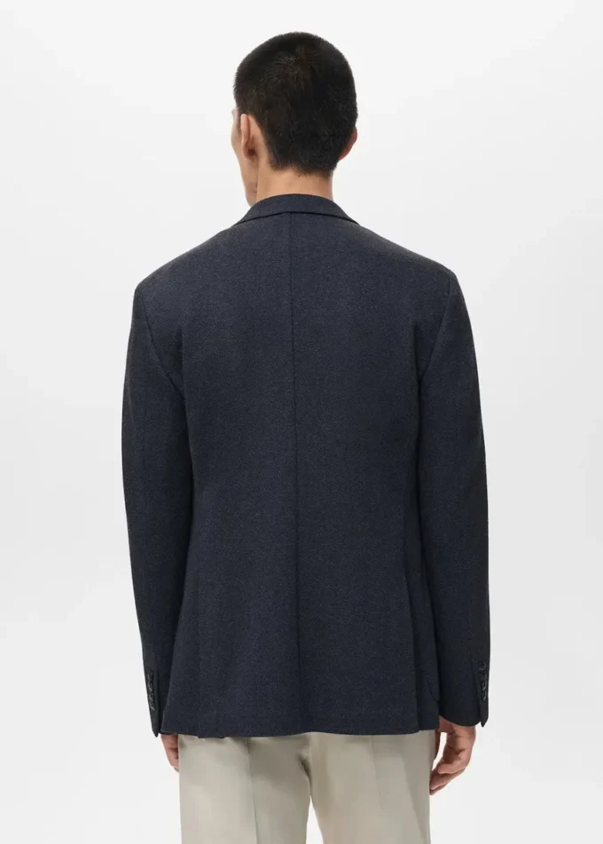 Veste ajustée à chevrons