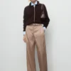 Veste bouclée avec col en velours côtelé