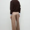 Veste bouclée avec col en velours côtelé