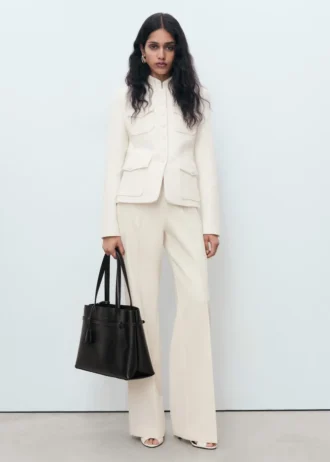 Veste bouclée avec poches