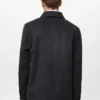 Veste à carreaux en laine mélangée