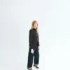 Veste à col montant et boutons bijoux