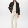 Veste coupe classique avec fermeture éclair