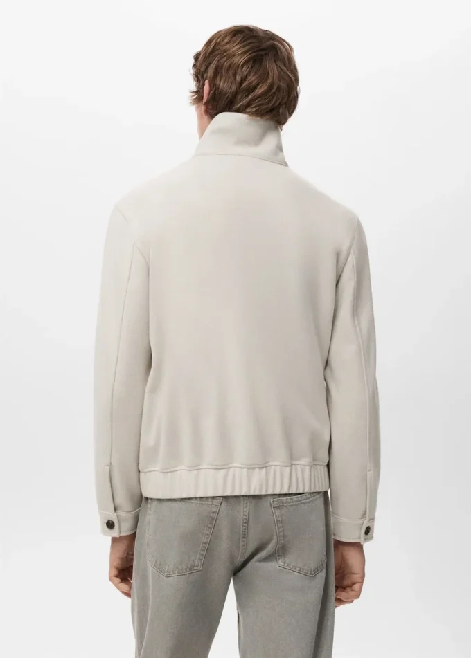 Veste coupe classique avec fermeture éclair