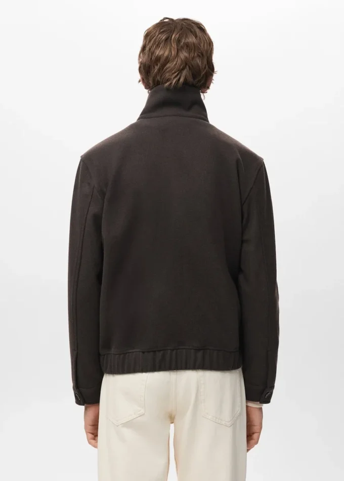 Veste coupe classique avec fermeture éclair