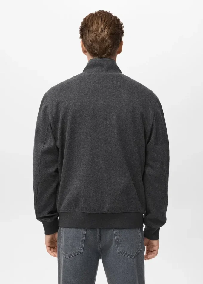 Veste coupe classique avec fermeture éclair
