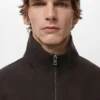 Veste coupe classique avec fermeture éclair