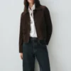 Veste courte 100 % cuir