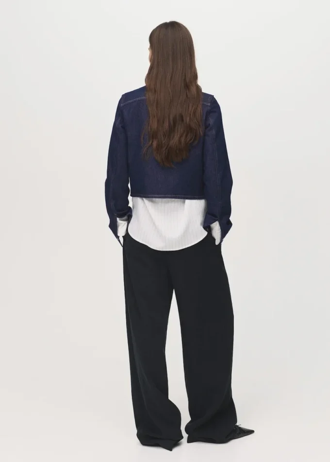 Veste courte en denim