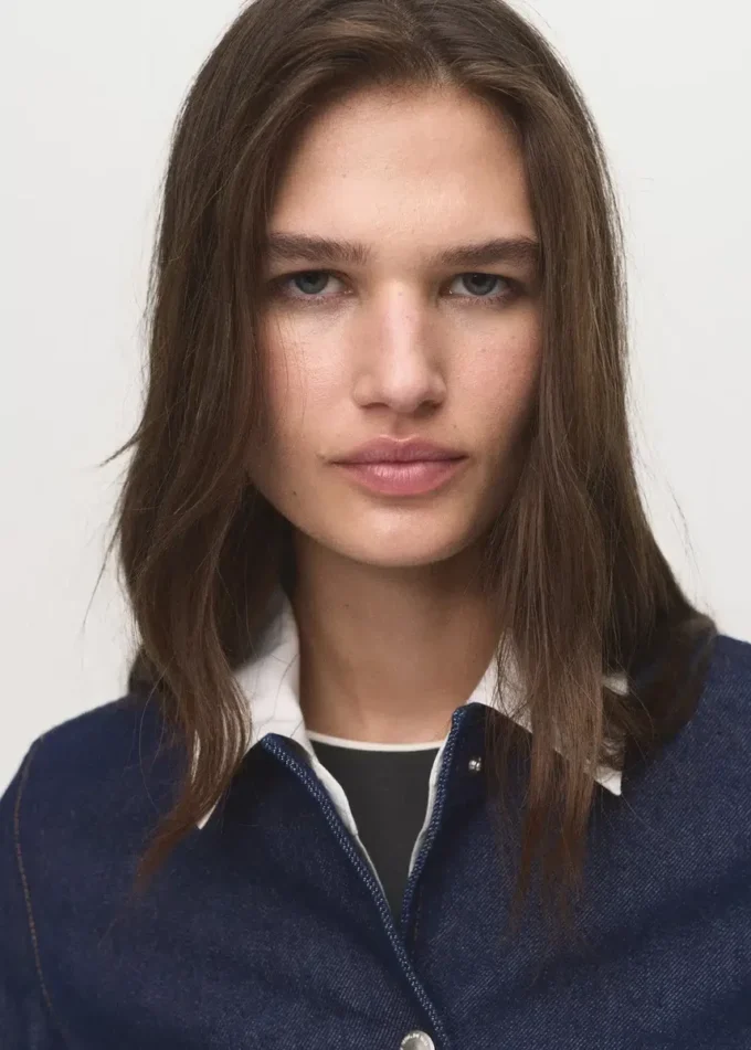 Veste courte en denim