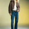 Veste courte en fausse fourrure