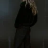Veste courte en fausse fourrure