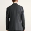 Veste croisée 100 % flanelle de laine