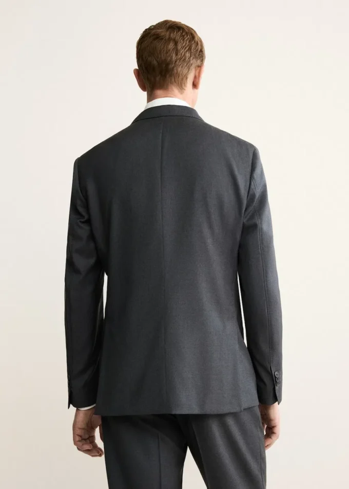 Veste croisée 100 % flanelle de laine