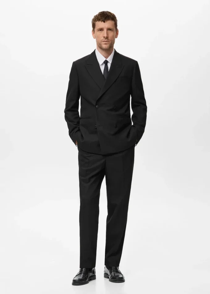 Veste croisée coupe classique