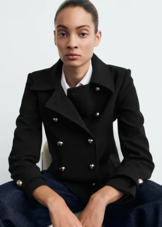 Veste croisée à revers