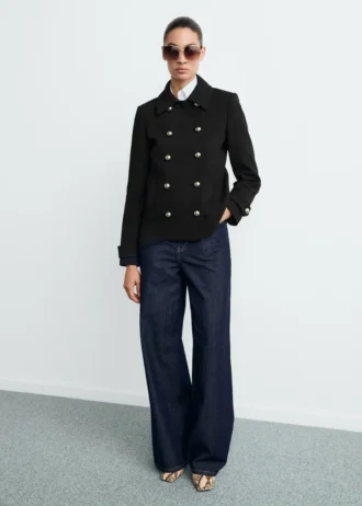 Veste croisée à revers