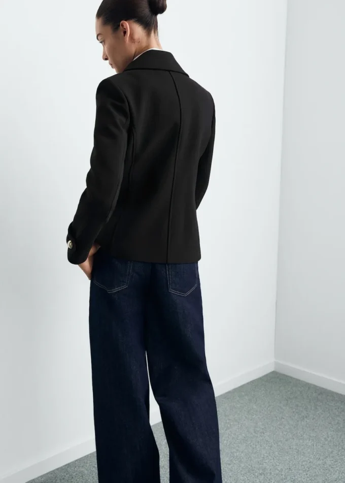 Veste croisée à revers