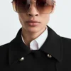 Veste croisée à revers
