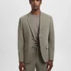 Veste de costume coupe ultra-slim en tissu extensible