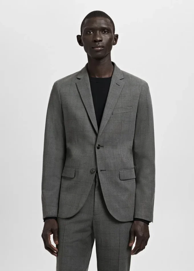 Veste de costume coupe ultra-slim en tissu extensible