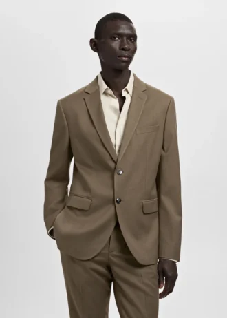 Veste de costume coupe ultra-slim en tissu extensible