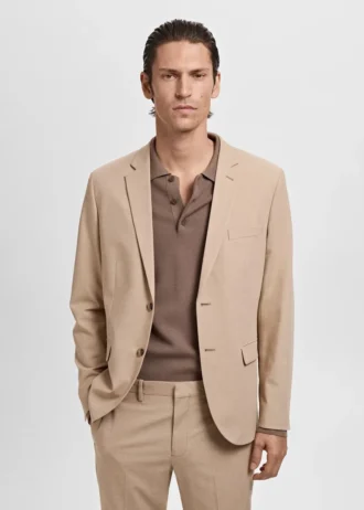Veste de costume coupe ultra-slim en tissu extensible