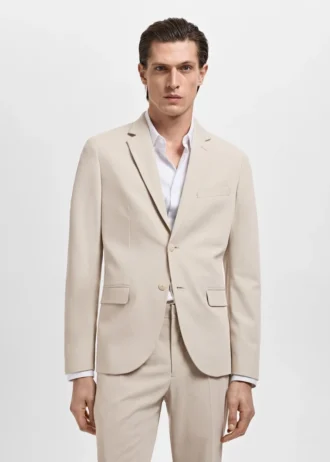 Veste de costume coupe ultra-slim en tissu extensible