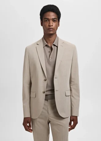 Veste de costume coupe ultra-slim en tissu extensible