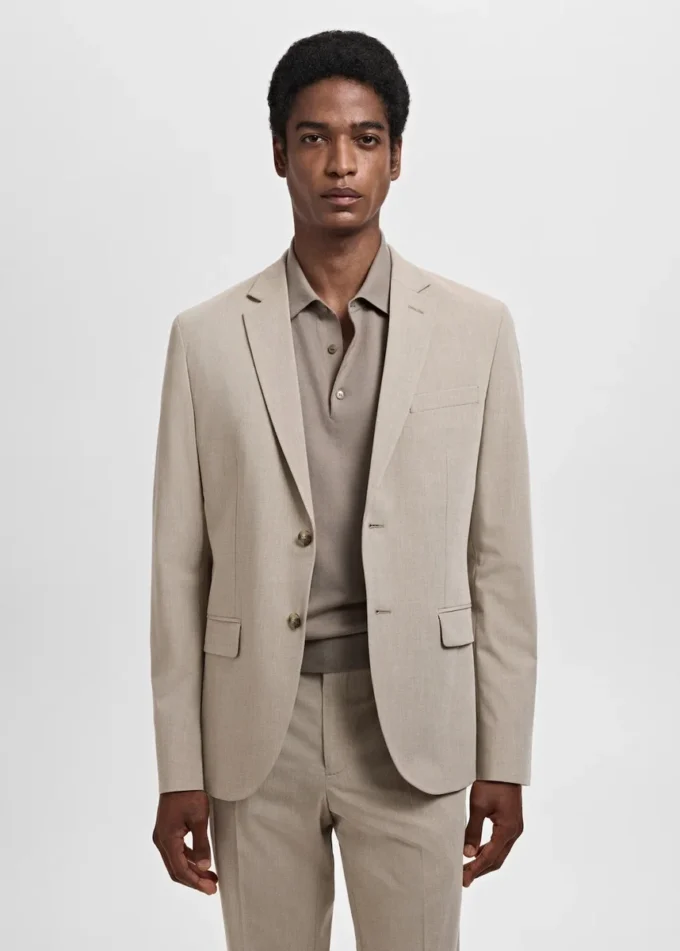 Veste de costume coupe ultra-slim en tissu extensible