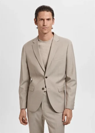 Veste de costume coupe ultra-slim en tissu extensible