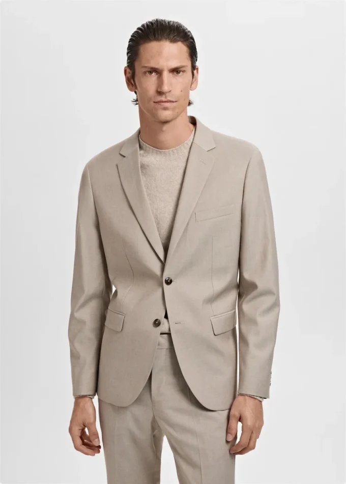 Veste de costume coupe ultra-slim en tissu extensible