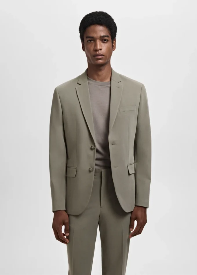 Veste de costume coupe ultra-slim en tissu extensible