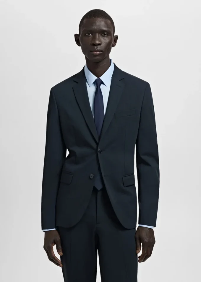 Veste de costume coupe ultra-slim en tissu extensible