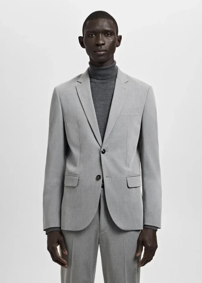 Veste de costume coupe ultra-slim en tissu extensible